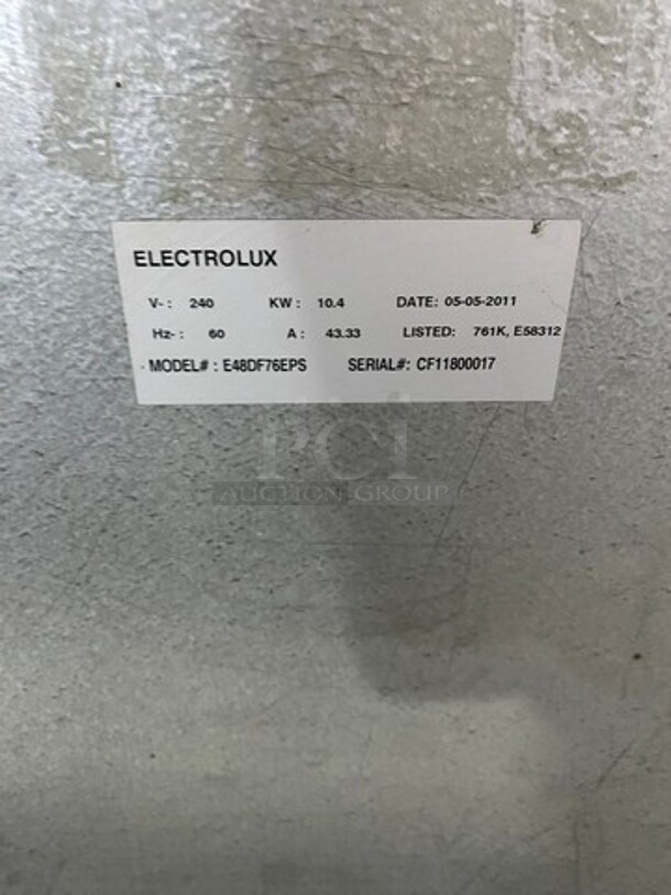 Electrolux 6 Burner Stove! With Back Splash! With 2 Oven Underneath! Metal Oven Racks! All Stainless Steel! Model: E48DF76EPS SN: CF11800017 240V - Image 11 of 12