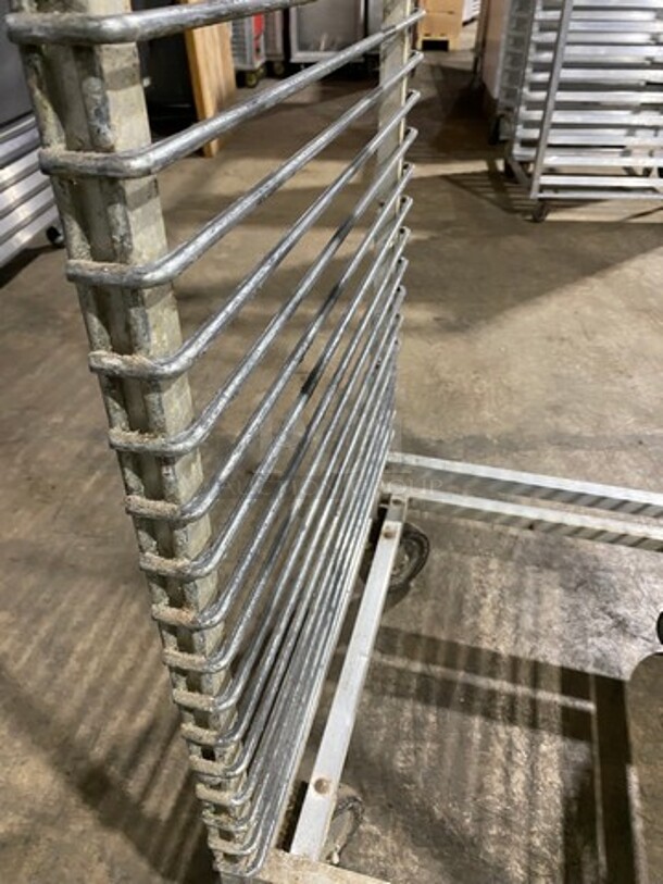 Metal Commercial Pan Transport Rack! On Casters! - Image 3 of 5