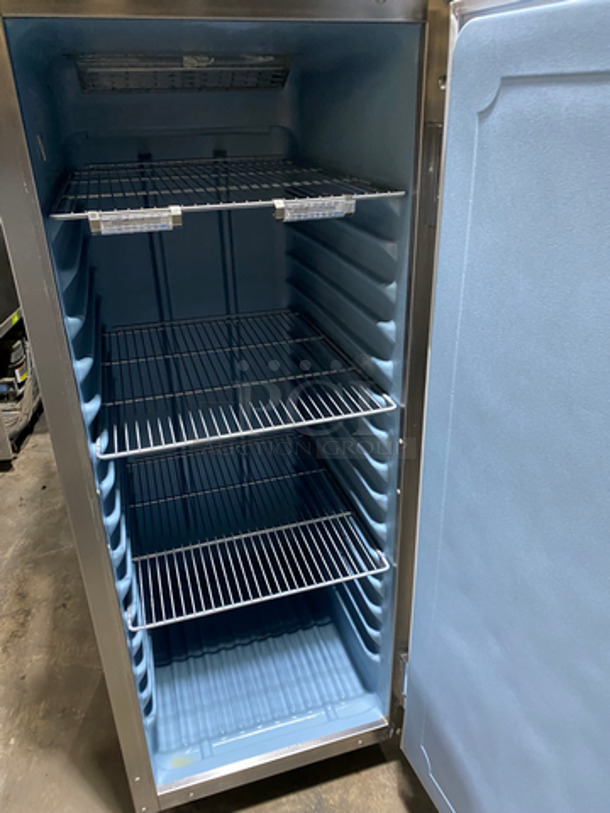Delfield Commercial Single Door Reach In Freezer! With Poly Coated Racks! Solid Stainless Steel! On Casters! Model: 6125XLSPP2 SN: 1501152000013 115V 60HZ 1 Phase - Image 5 of 9