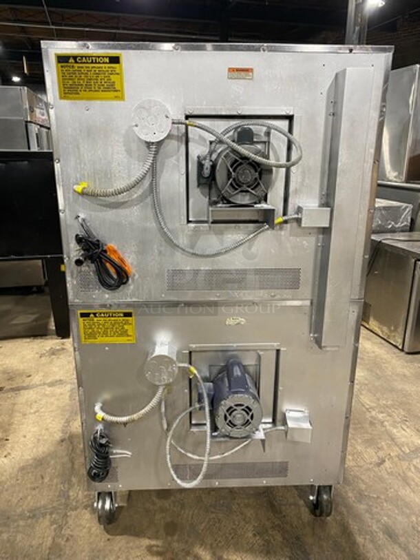 Vulcan Commercial Natural Gas Powered Double Deck Convection Oven! With View Through Doors! Metal Oven Racks! All Stainless Steel! On Casters! 2x Your Bid Makes One Unit! Model: VC4GD167 SN: 48159620 - Image 4 of 10