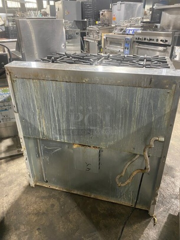 Thermador 6 Burner Stove! With Oven Underneath! Metal Oven Racks! Stainless Steel! - Image 3 of 8