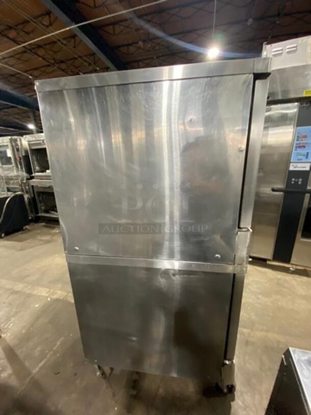 Blodgett Commercial Electric Powered Double Deck Convection Oven! With View Through And Solid Doors! Metal Oven Racks! All Stainless Steel! On Casters! 2x Your Bid Makes One Unit! - Image 4 of 9