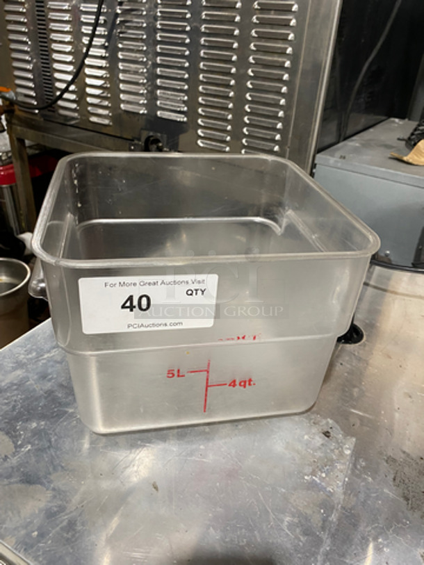 Cambro Clear Poly Food Container!