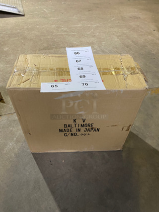 NEW! IN THE BOX! KV 7 1/2" Black Ceramic Plates!