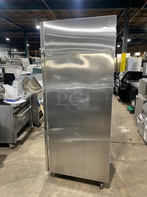 Norlake Commercial Single Door Reach In Refrigerator! All Stainless Steel! On Casters! Model: NR241SSS SN: 15041435 115V 60HZ 1 Phase - Image 4 of 9