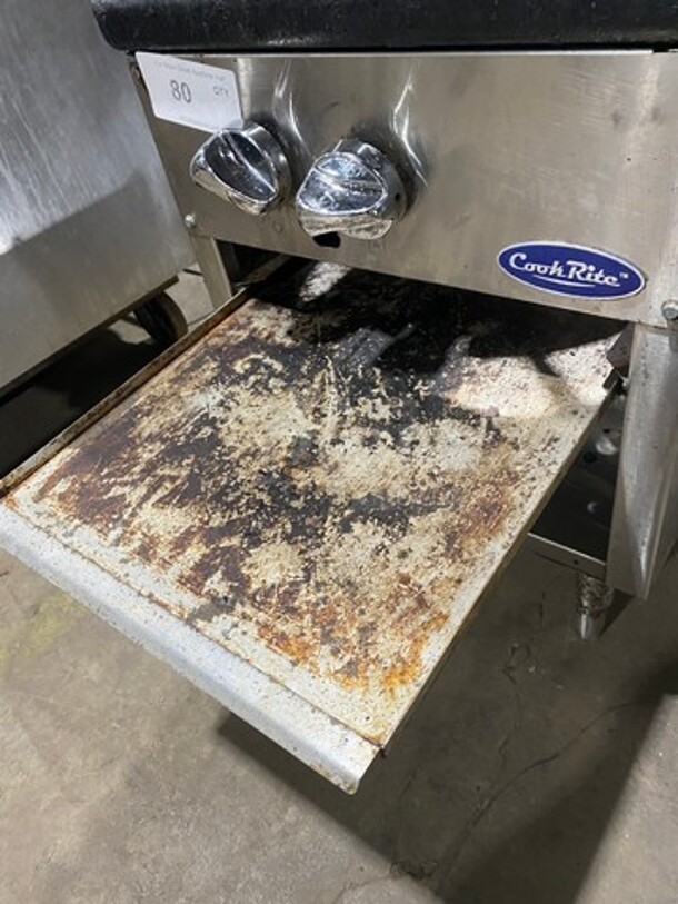 LATE MODEL! 2022 Cook Rite Commercial Countertop Gas Powered Single Burner Stock Pot Range! Stainless Steel! On Small Legs!  - Image 8 of 9