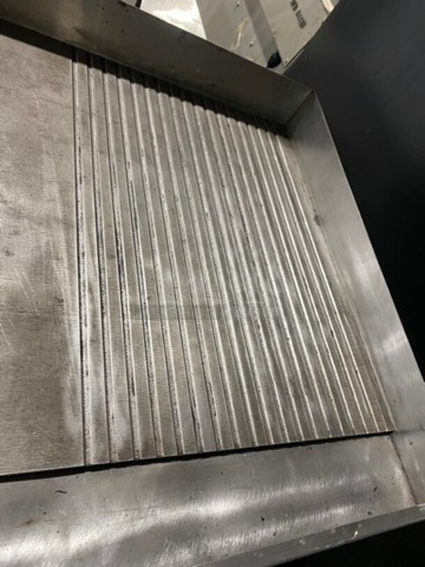 Commercial Countertop Flat And Grooved Grill Combo! With Back And Side Splashes! All Stainless Steel! - Image 6 of 10
