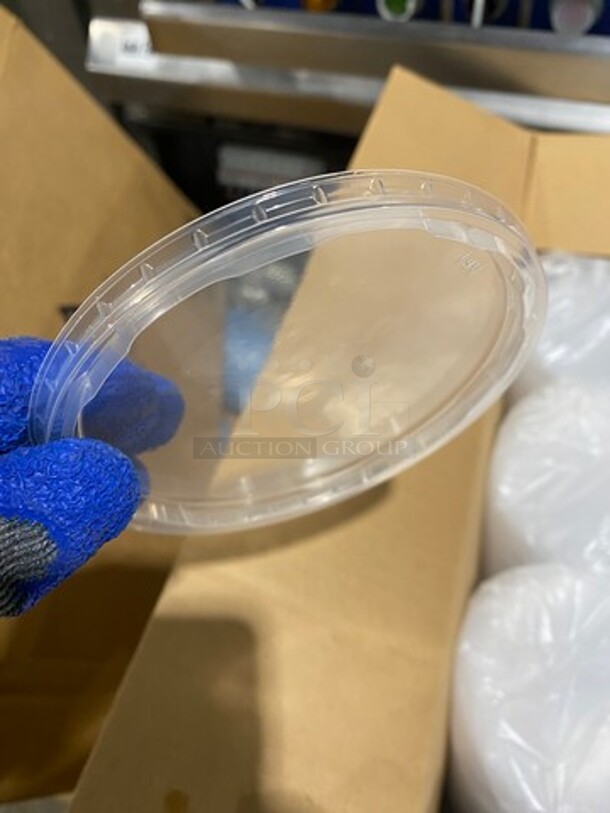 ALL ONE MONEY! WNA Clear Plastic To Go Food Containers! With Lids! - Image 3 of 6