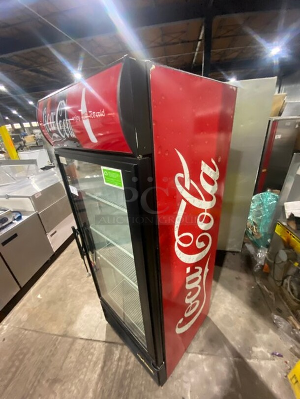 FABULOUS! True Commercial Single Door Reach In Cooler Merchandiser! With View Through Door! With Poly Coated Racks! Model GDM26EM Serial 6978751! 115V 1Phase! WORKING WHEN REMOVED! - Image 2 of 8