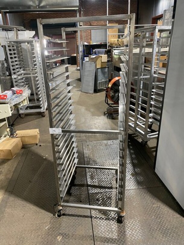 Channel Metal Commercial Pan Transport Rack! On Casters! - Image 1 of 6