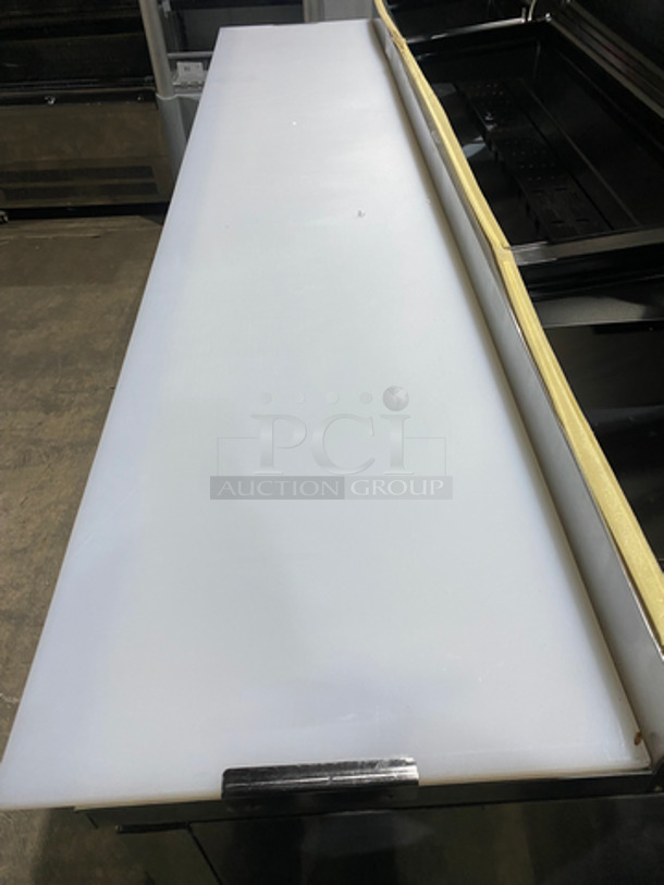 WoW! NEVER USED! All Stainless Steel Commercial Refrigerated Pizza Prep Table! With Commercial Cutting Board! With 3 Door Underneath Storage Space! With Poly Coated Racks! All Stainless Steel! On Casters! Model: LPP93 SN: LPP9312120584001 115V 60HZ 1 Phase - Image 10 of 11