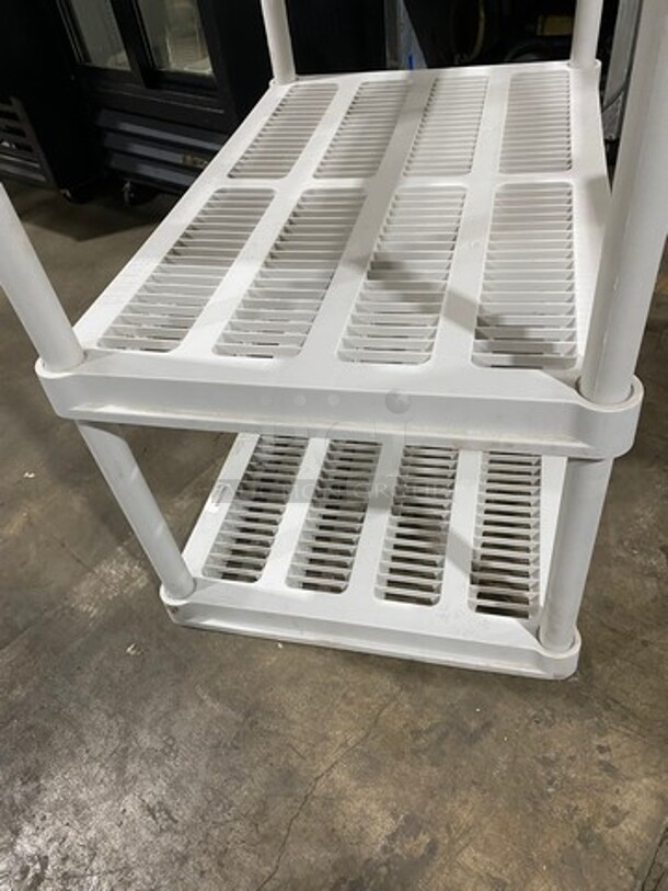 Commercial Poly 5 Tier Shelf! BUYER MUST DISMANTLE! PCI CANNOT DISMANTLE FOR SHIPPING! PLEASE CONSIDER FREIGHT CHARGES! - Image 4 of 5