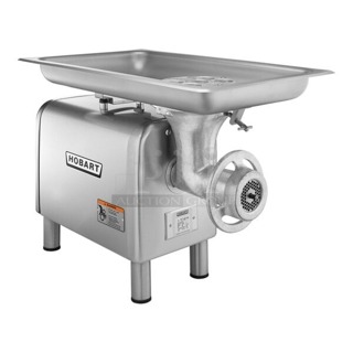 BRAND NEW SCRATCH & DENT! Hobart 4822-34 #22 Meat Grinder / Chopper 120V - 1 1/2 hp. Front of the unit is dented. S/N:31-1667-376 12-13/16x29-7/8x23-1/4
