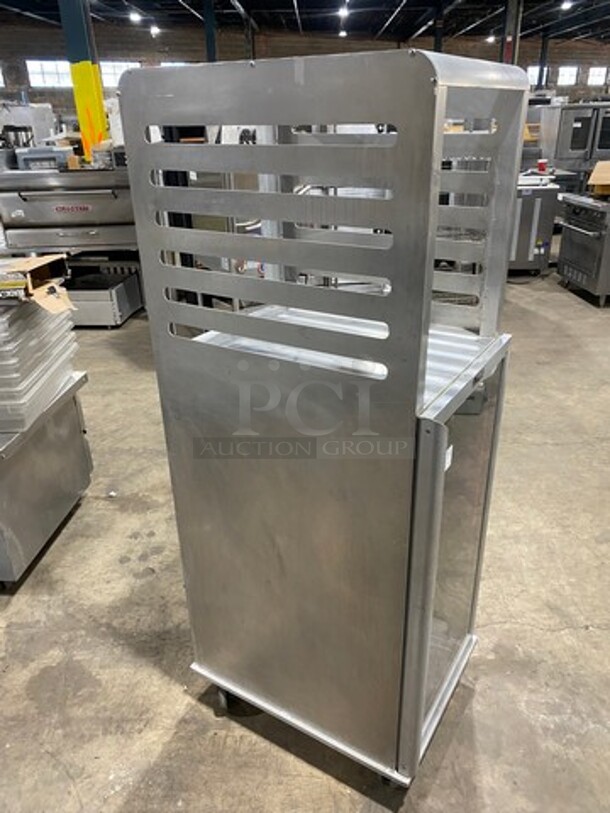 Lockwood Commercial Half Open Half Enclosed Pan Transport Rack! With View Through Door! On Casters! - Image 2 of 7