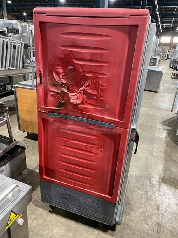 Metro Metal Commercial Single Door Heated Holding Cabinet on Commercial Casters! MODEL C539-HFS-4 120V 1PH  - Image 2 of 8