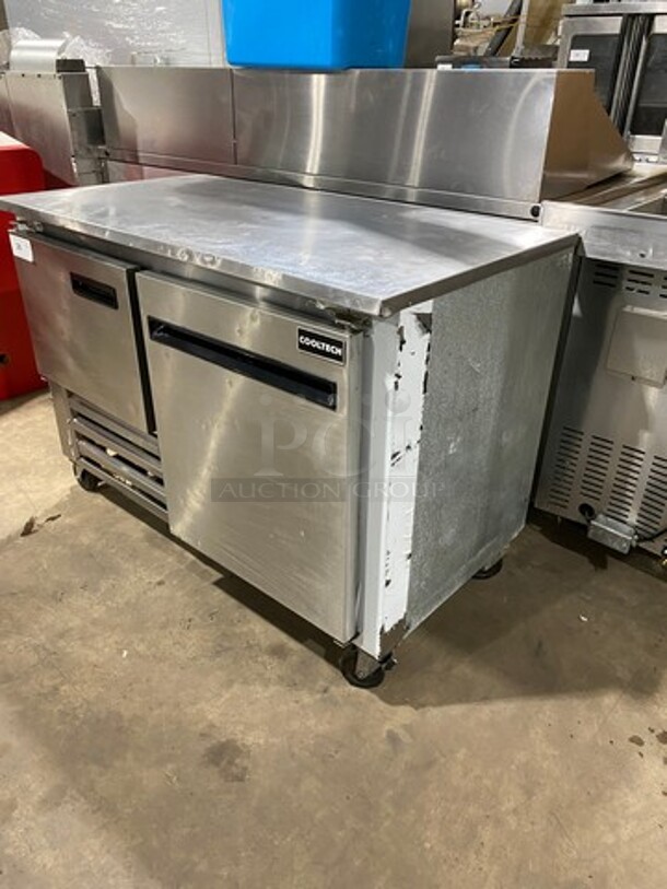 Cool Tech Commercial 2 Door Lowboy/Worktop Cooler! All Stainless Steel! On Casters! Model: CUSTOM48LB SN: 114962 115V - Image 2 of 11