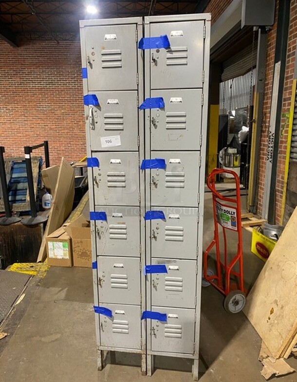 Metal 12 Cubby Locker! - Image 1 of 5