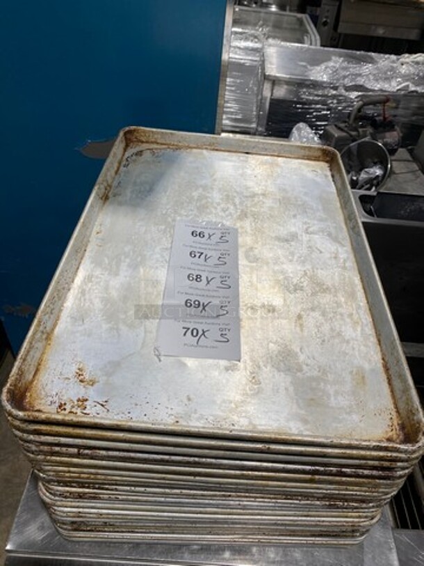 Full Size Metal Sheet Pans! 5x Your Bid!