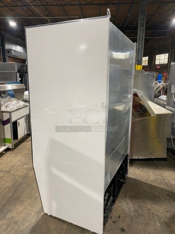 Custom Cool Commercial Refrigerated Open Grab-N-Go Display Case! With Shelves! All Stainless Steel! - Image 3 of 9