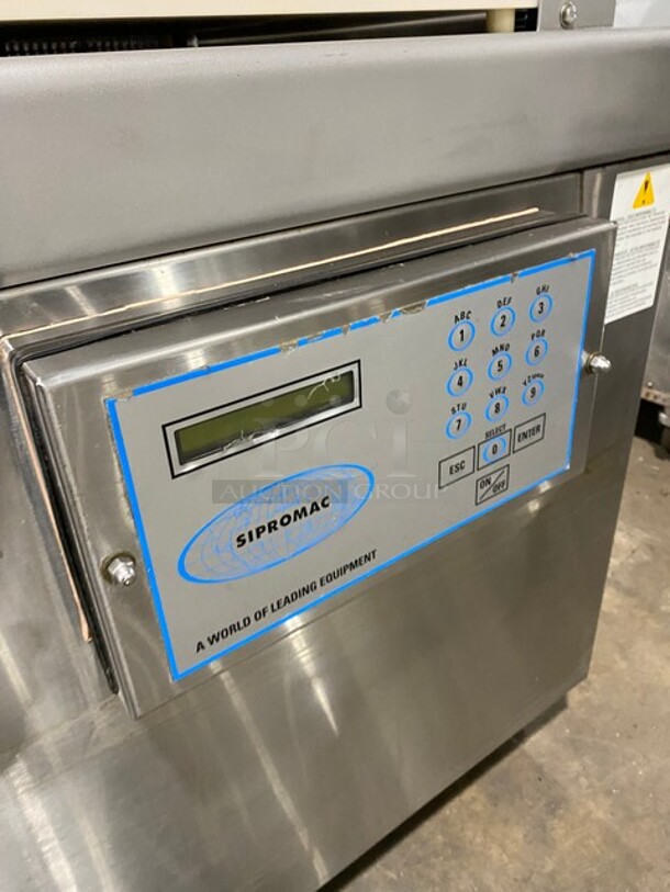 Sipromac Commercial Floor Style Single Chamber Vacuum Sealing Machine! All Stainless Steel! On Casters! MODEL 550A SN:5516 208V 3PH - Image 7 of 10