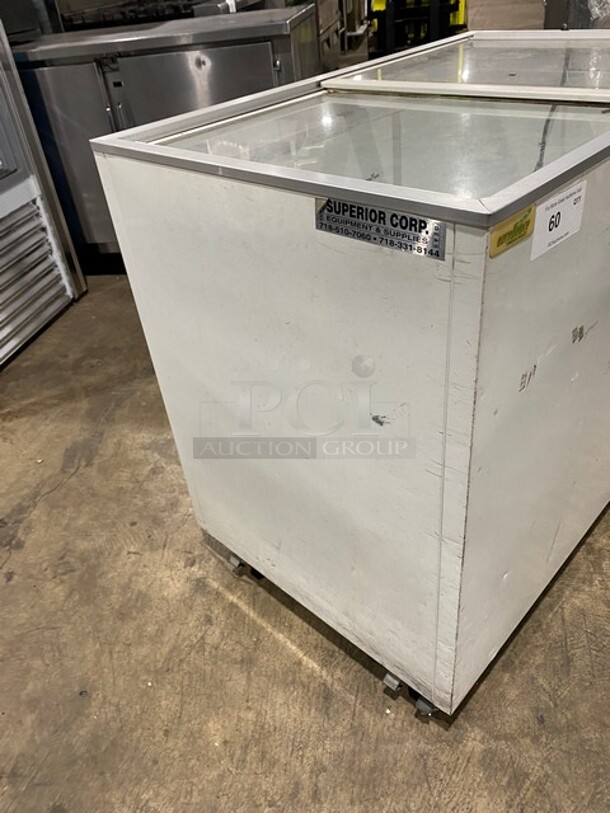 Stajac Industries Commercial Reach Down Chest Freezer Display Merchandiser! Model: EURO10WR SN: 080511962 115V 60HZ 1 Phase - Image 2 of 8