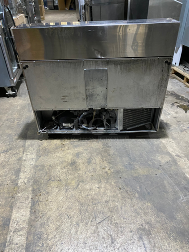 Traulsen Commercial Refrigerated Sandwich Prep Table! With Commercial Cutting Board! With 2 Door Storage Space Underneath! All Stainless Steel! On Casters! 115V 60HZ 1 Phase - Image 3 of 8