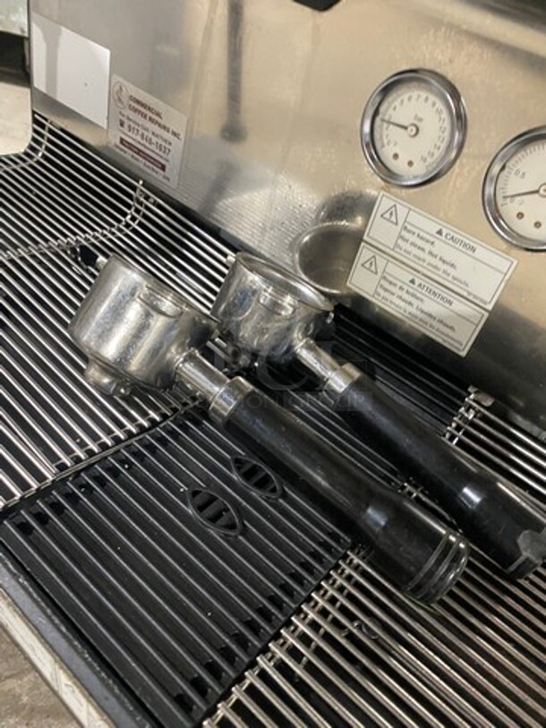 WOW! LATE MODEL! Dunkin Donuts Edition! Schaerer Commercial Countertop 2 Group Espresso Machine! With Steam Lines! Stainless Steel! On Small Legs! - Image 9 of 9