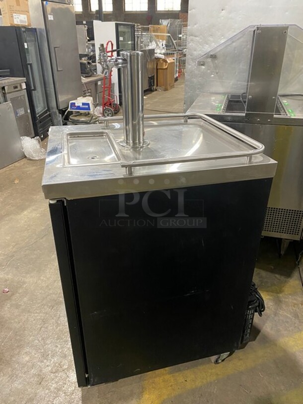 SWEET!  Micro Matic Refrigerated Dual Tap Beer Kegerator! Model MDD23ENT Serial 8101670260! 115V 1 Phase! - Image 2 of 8