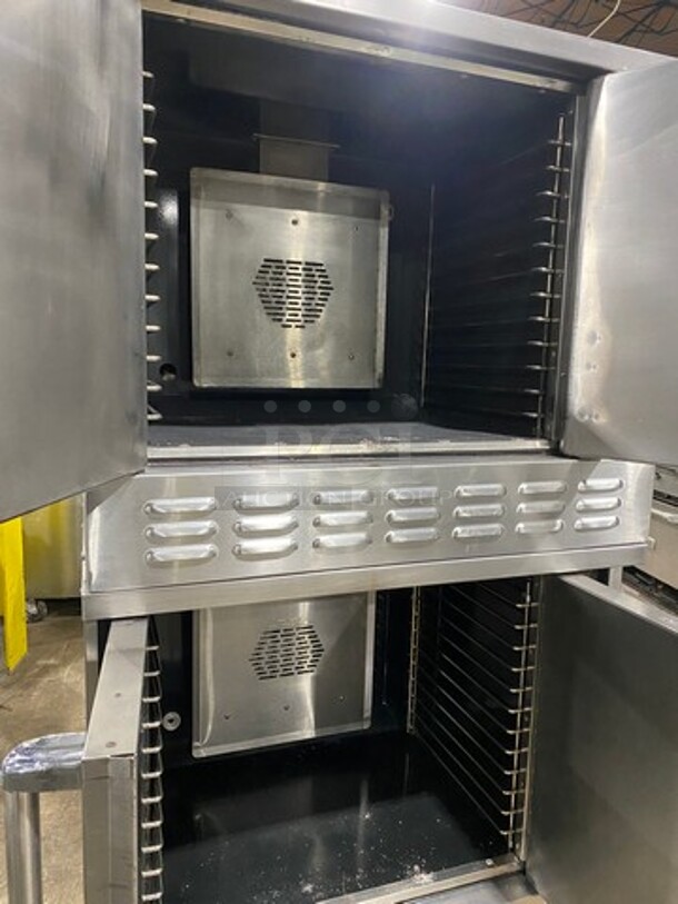 American Range Commercial Natural Gas Powered Double Deck Convection Oven! With Solid Doors! All Stainless Steel! On Casters! 2x Your Bid Makes One Unit! Model: MSD2 SN: 150708080 - Image 5 of 10