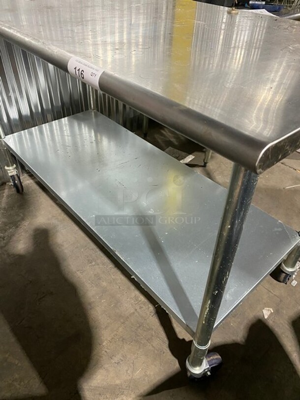 NICE! Stainless Steel Worktable w/ UnderShelf & Casters! - Image 7 of 7