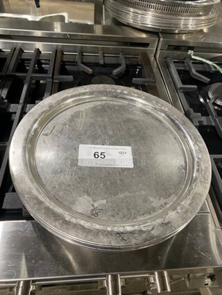 STAINLESS STEEL ROUND SERVING TRAYS