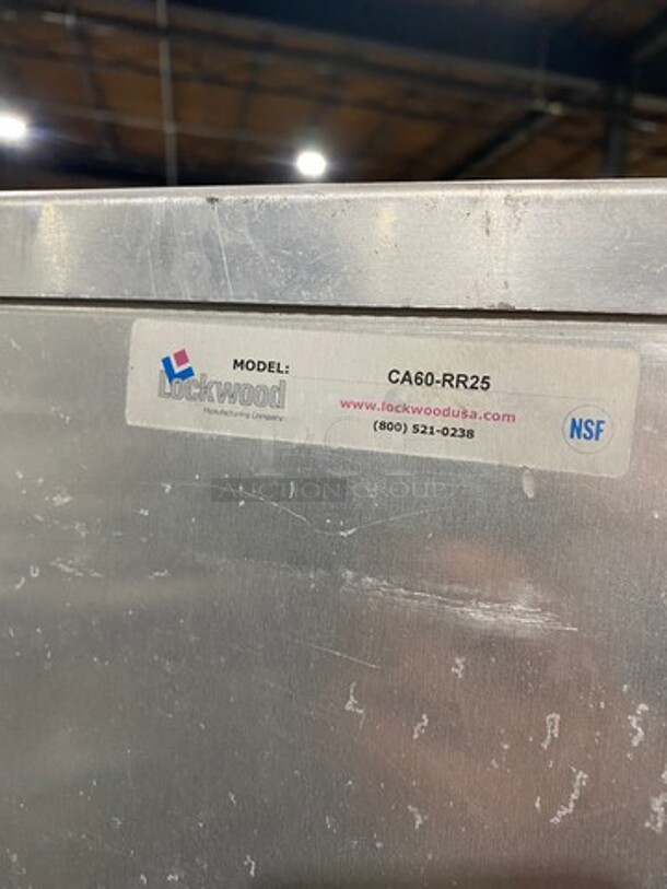 Lockwood Commercial Single Door Enclosed Pan Rack! Solid Stainless Steel! On Legs! Model: CA60RR25 - Image 6 of 6