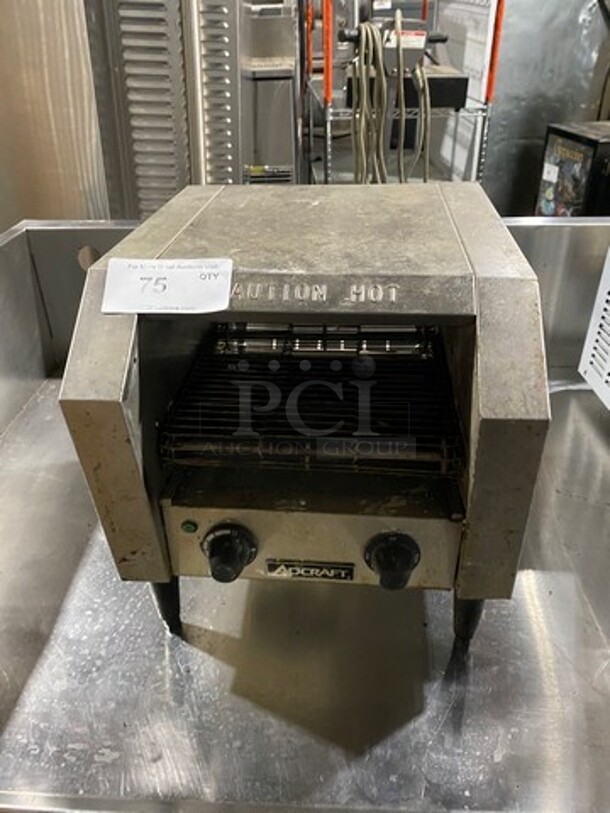Adcraft Countertop Commercial Conveyor Toaster! All Stainless Steel! On Legs! Model: CYT120 SN: 11201105009 120V - Image 1 of 6
