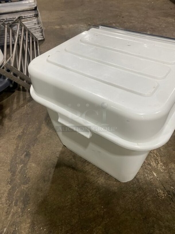 Bakers Mark Countertop White Poly Ingredient Bin! - Image 3 of 6