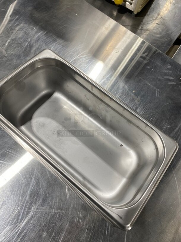 Winco Stainless Steel Food Steam Pans! 4X Your Bid! MODEL SPJL304 - Image 3 of 8