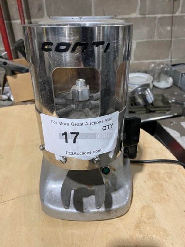 Mazzer Luigi Commercial Countertop Coffee Bean Grinder! Stainless Steel Body! Model: SUPERJOLLYAUT SN: 0602520 220/230V - Image 1 of 11