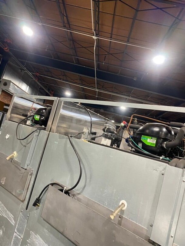 COOL! Hoshizaki Commercial 3 Door Reach In Cooler Merchandiser! With View Through Doors! Poly Coated Racks! All Stainless Steel Body! WORKING WHEN REMOVED! Model: CR3SFGYCR SN: F60047C 115V 60HZ 1 Phase - Image 9 of 10
