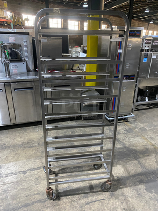 Metal Commercial Pan Transport Rack! Holds Full Size Trays! On Casters! - Image 2 of 4