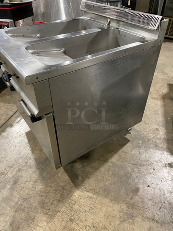 2012 Axis Commercial Natural Gas Powered 2 Bay Pasta Cooker! All Stainless Steel! On Casters! Model: AXDPG SN: GMF059 - Image 3 of 10