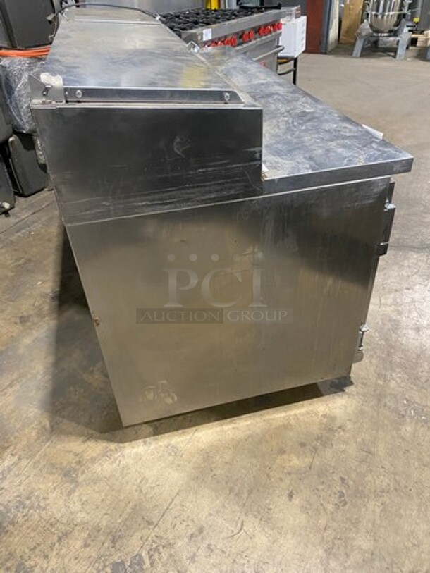 Beverage Air Commercial Refrigerated Pizza Prep Table! With 2 Door Storage Space! All Stainless Steel! Model: DP67 SN: 11803910 115V 60HZ 1 Phase - Image 2 of 9