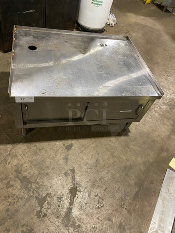 Solid Stainless-Steel Custom-Made Equipment Cabinet Stand! With Storage Cabinet! On Legs! - Image 6 of 6