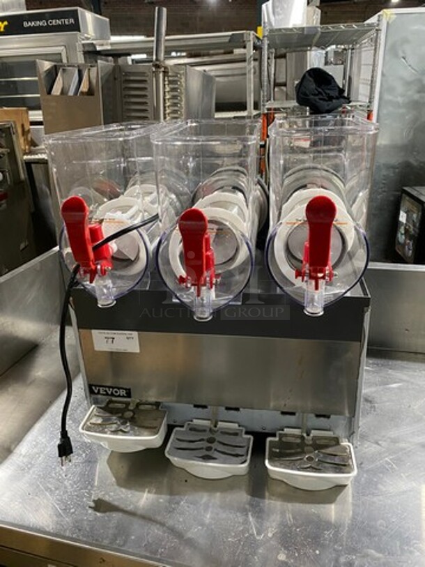 Vevor Commercial Countertop 3 Flavor Slushie/ Frozen Beverage Dispenser! 110V - Image 1 of 10