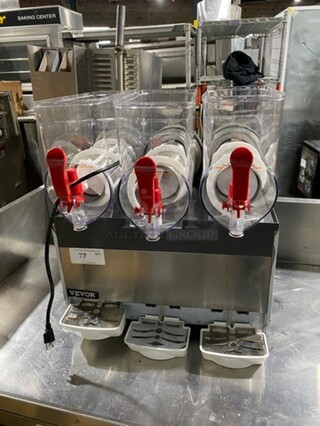 Vevor Commercial Countertop 3 Flavor Slushie/ Frozen Beverage Dispenser! 110V