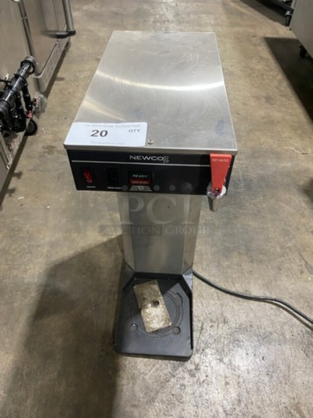 Newco Commercial Countertop Single Coffee Brewer Machine! With Hot Water Line! Stainless Steel Body! Model: ACED SN: A00062647 120V 60HZ 1 Phase - Image 1 of 7