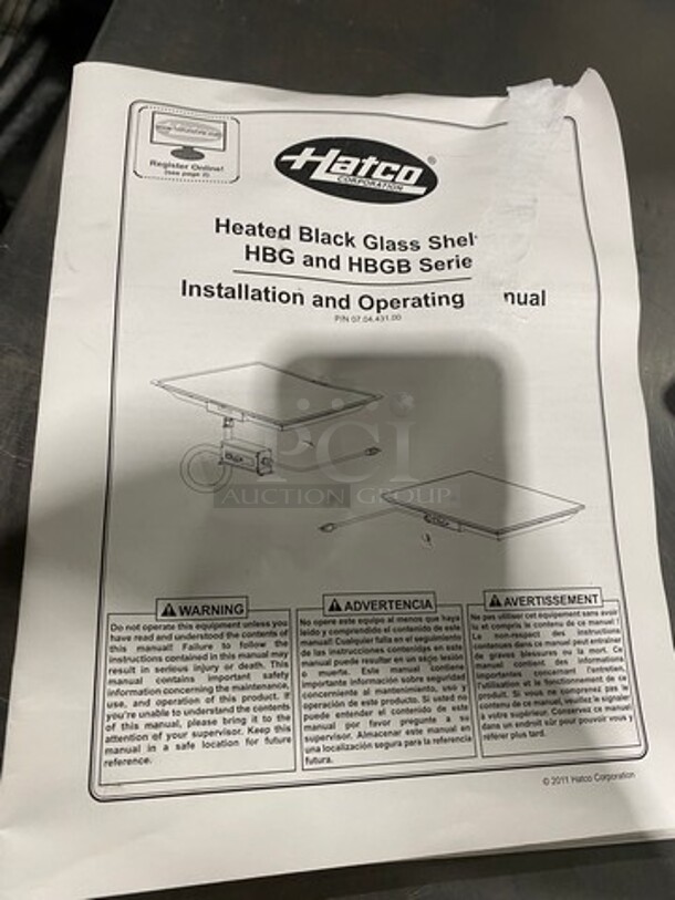AWESOME! BRAND NEW! IN THE BOX! Hatco Commercial Countertop Electric Powered Glo Ray Black Glass Heated Shelf! - Image 6 of 6