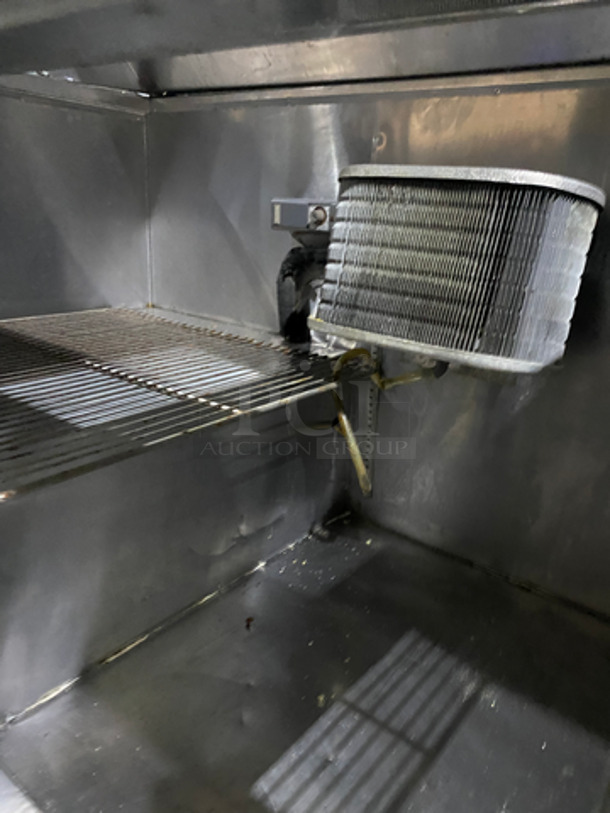 Leader Commercial Refrigerated Sandwich Prep Table! With 2 Door Storage Space Underneath! All Stainless! On Legs! 115V 60HZ 1 Phase - Image 6 of 10
