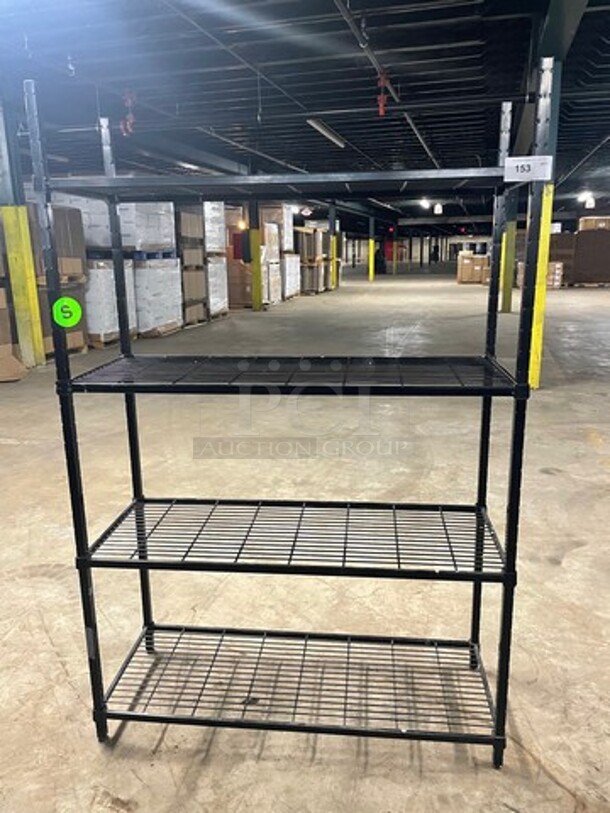 Amco Commercial Metal 4 Tier Shelf! BUYER MUST DISMANTLE! PCI CANNOT DISMANTLE FOR SHIPPING! PLEASE CONSIDER FREIGHT CHARGES!