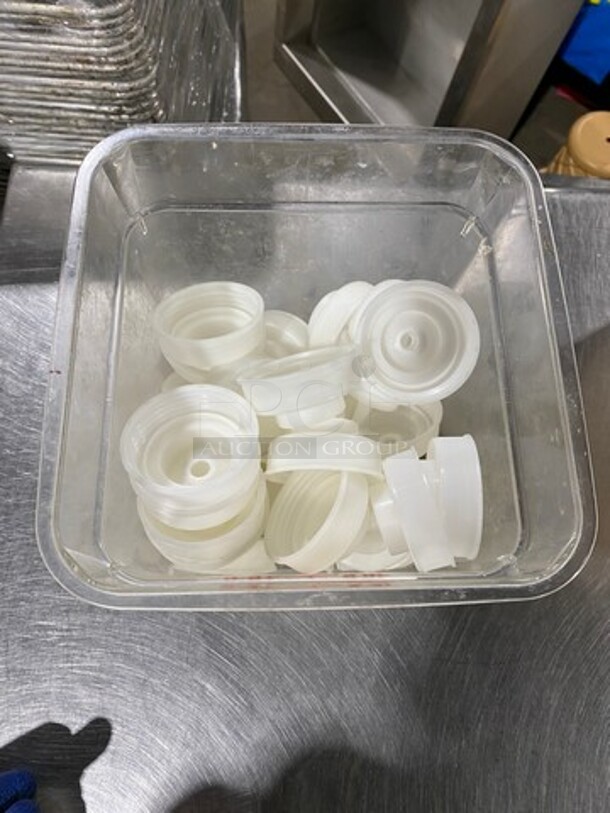 ALL ONE MONEY! White Poly Squeeze Bottle Lids! - Image 5 of 5