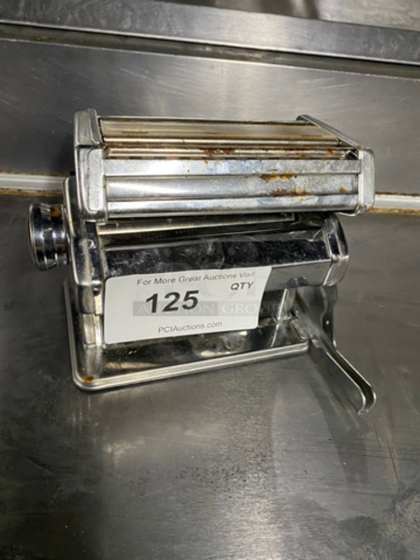 Commercial Countertop Manual Pasta Dough Sheeter! All Stainless Steel!