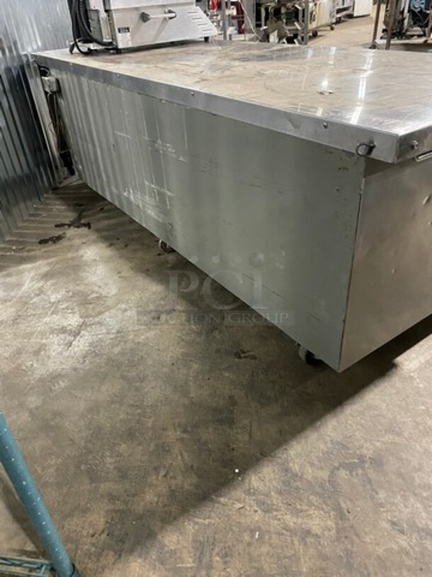 Silver King 84 Inch Refrigerated  4 Large Drawer Chef Base! Model SKRCB84H Serial SAJE68785A! 115V 1 Phase! On Casters!  - Image 4 of 8